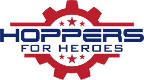 Welcome to Hoppers for Heroes Logo